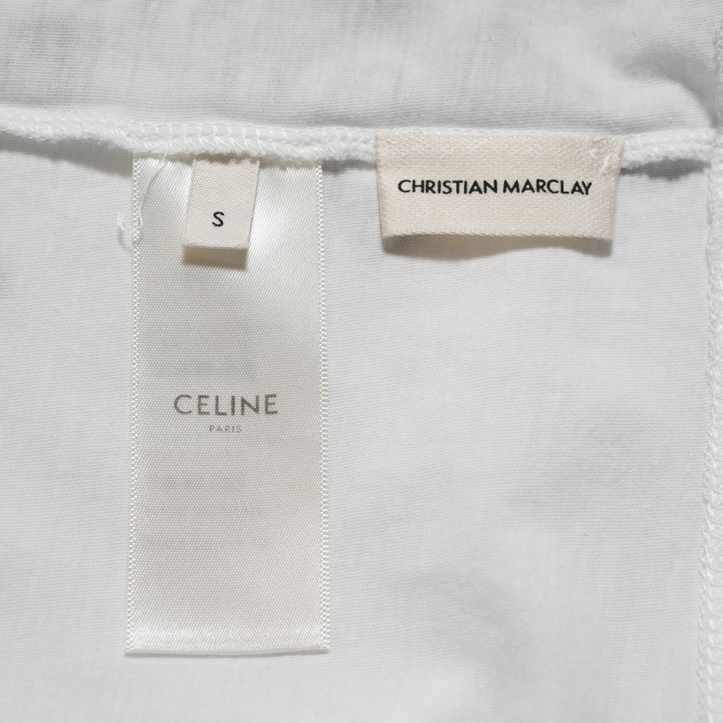 CELINE セリーヌ / 19SS エディ期 CHRISTIAN MARCLAY KABLOOSH 半袖Tシャツ/ 2X235384E / size S (WHITE)