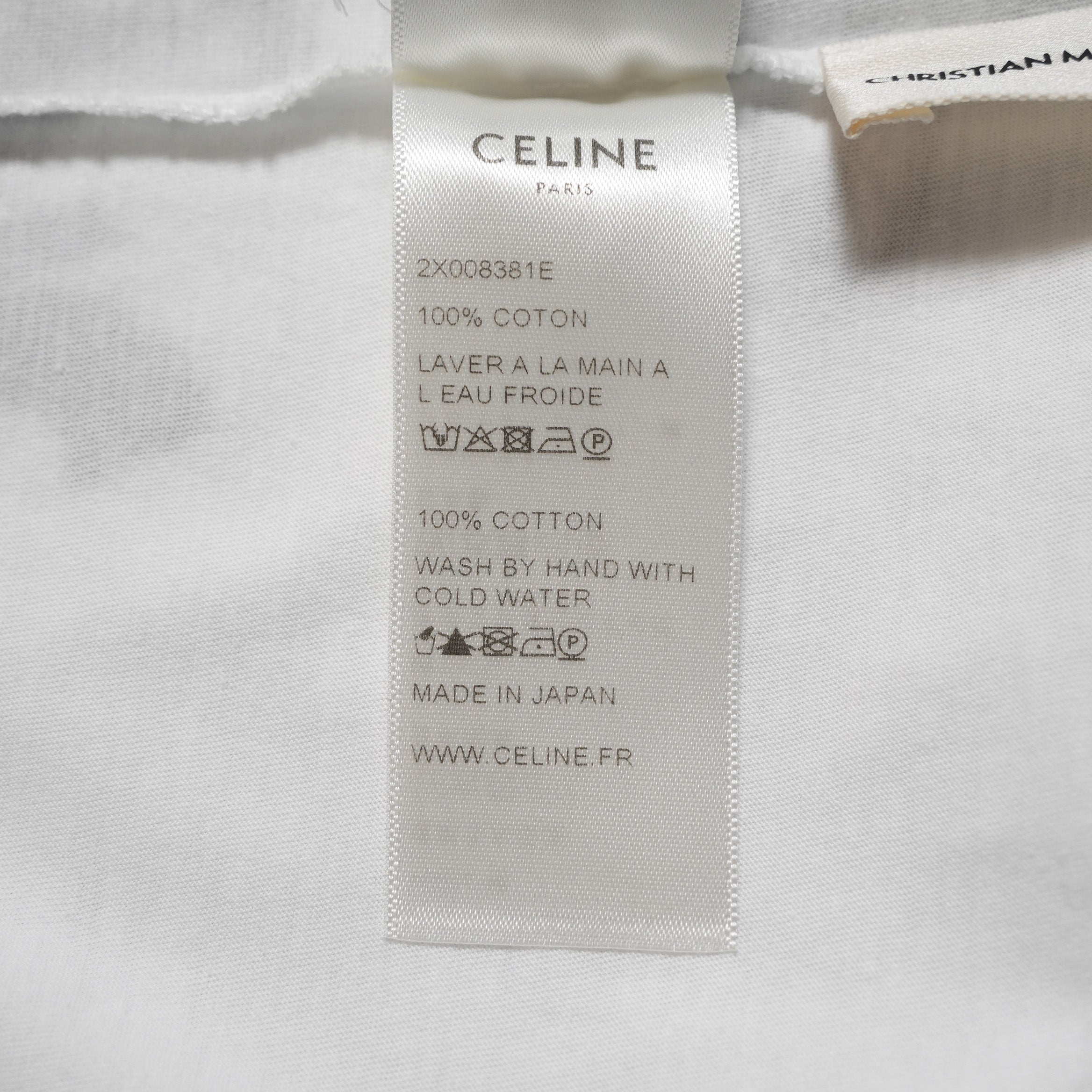 CELINE セリーヌ / 19SS エディ期 CHRISTIAN MARCLAY KABLOOSH 半袖Tシャツ/ 2X235384E / size S (WHITE)