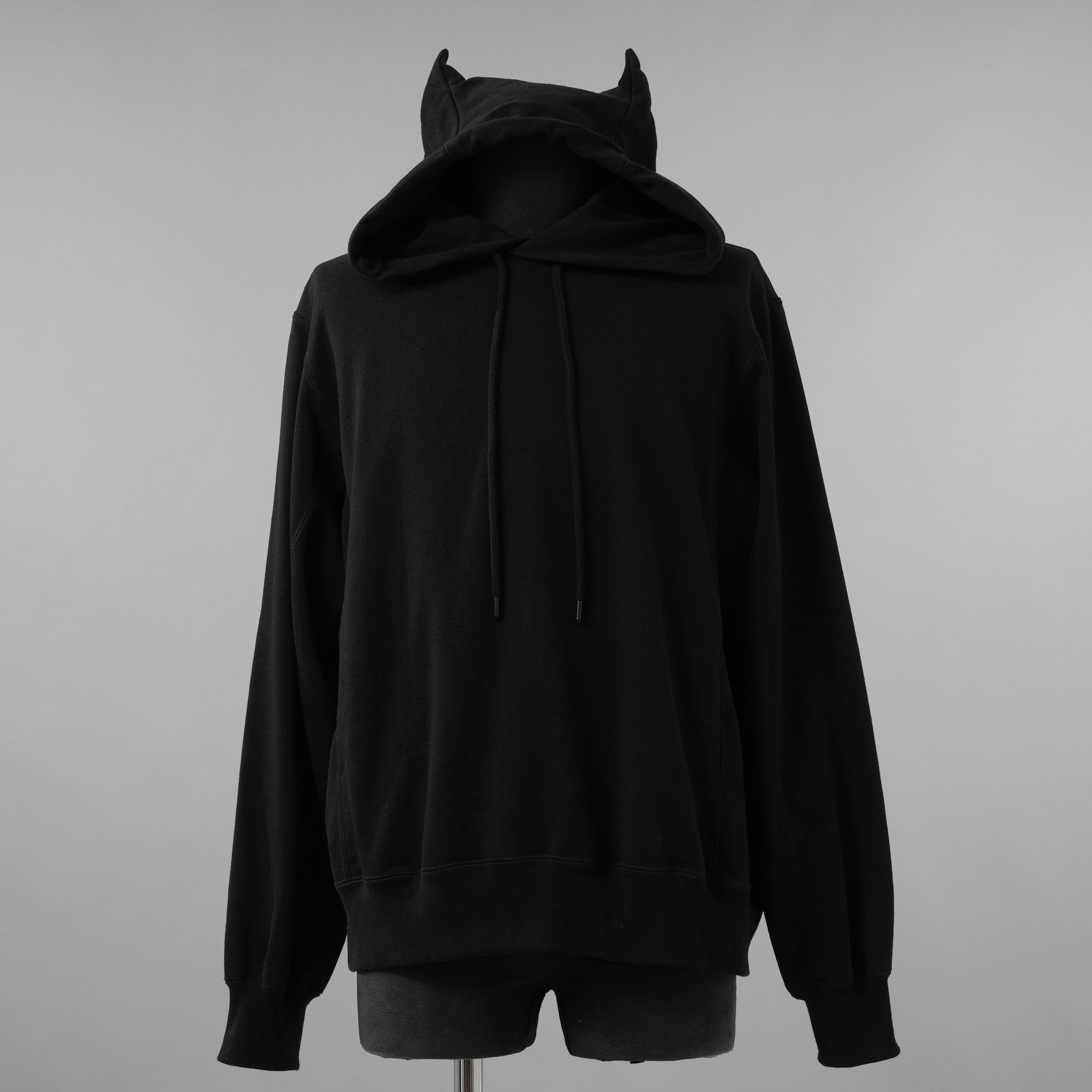 LAD MUSICIAN ラッドミュージシャン / 美品 26SS 24G LOOP BACK CLOTH DEVIL PARKA デビル パーカー / 2126-604 / size 44 (BLACK) 352026-ymu