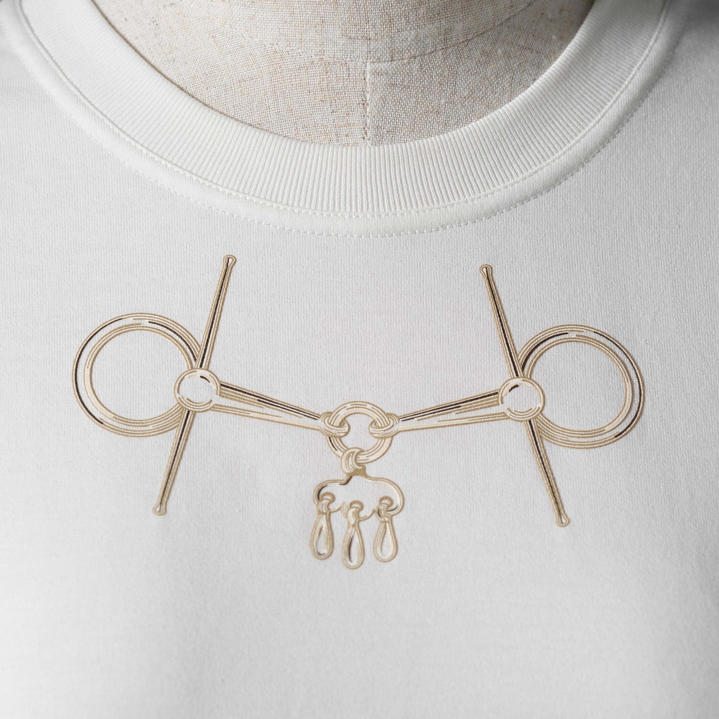 未使用 HERMES エルメス / 24SS カルトゥッシュ モール 半袖Tシャツ / 4H4643DA / size 38 M (WHITE) レディース