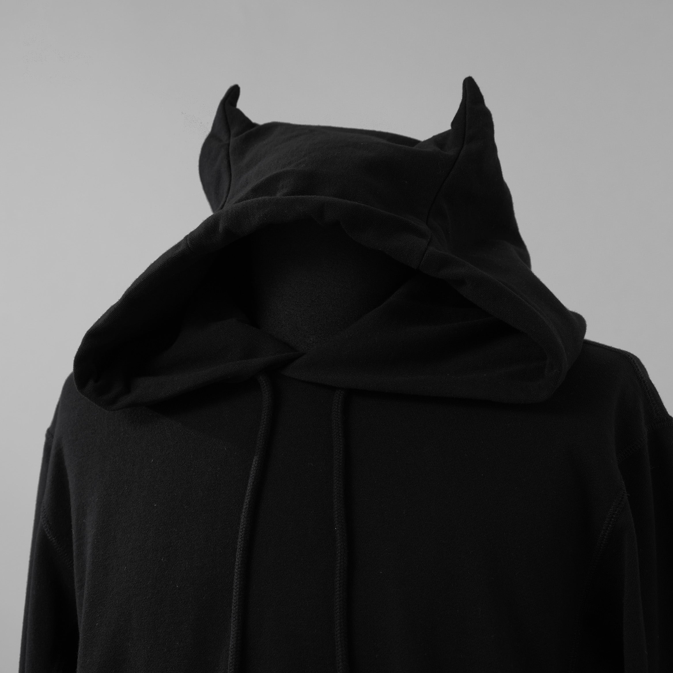 LAD MUSICIAN ラッドミュージシャン / 美品 26SS 24G LOOP BACK CLOTH DEVIL PARKA デビル パーカー / 2126-604 / size 44 (BLACK) 352026-ymu