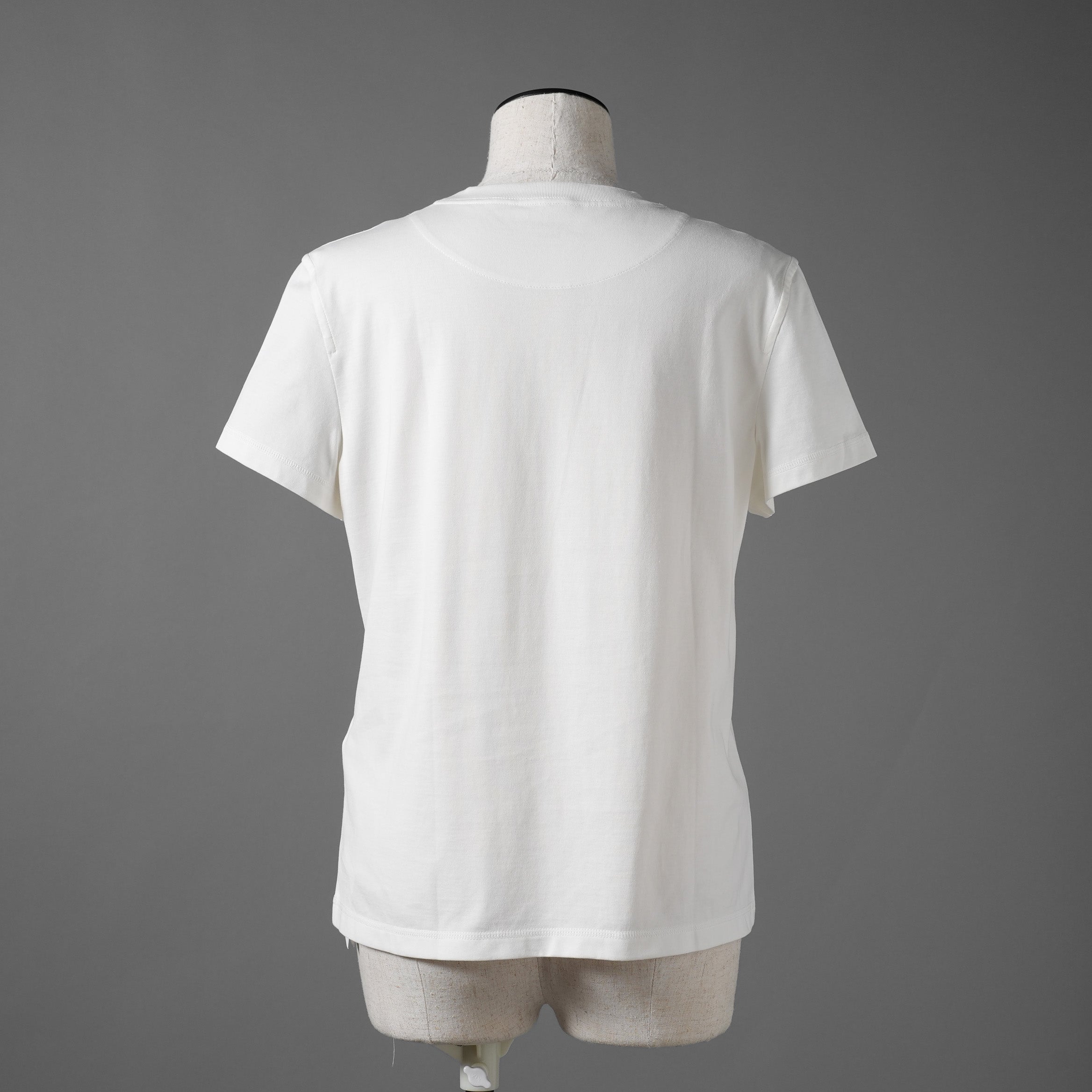 未使用 HERMES エルメス / 24SS カルトゥッシュ モール 半袖Tシャツ / 4H4643DA / size 38 M (WHITE) レディース