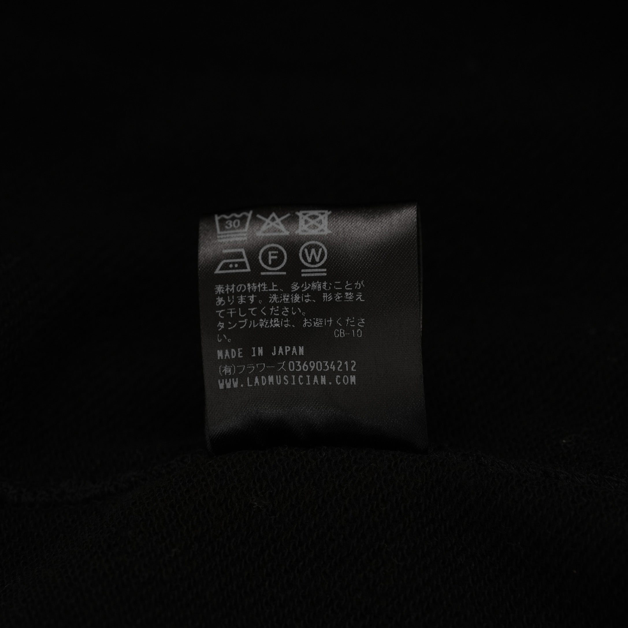 LAD MUSICIAN ラッドミュージシャン / 美品 26SS 24G LOOP BACK CLOTH DEVIL PARKA デビル パーカー / 2126-604 / size 44 (BLACK) 352026-ymu