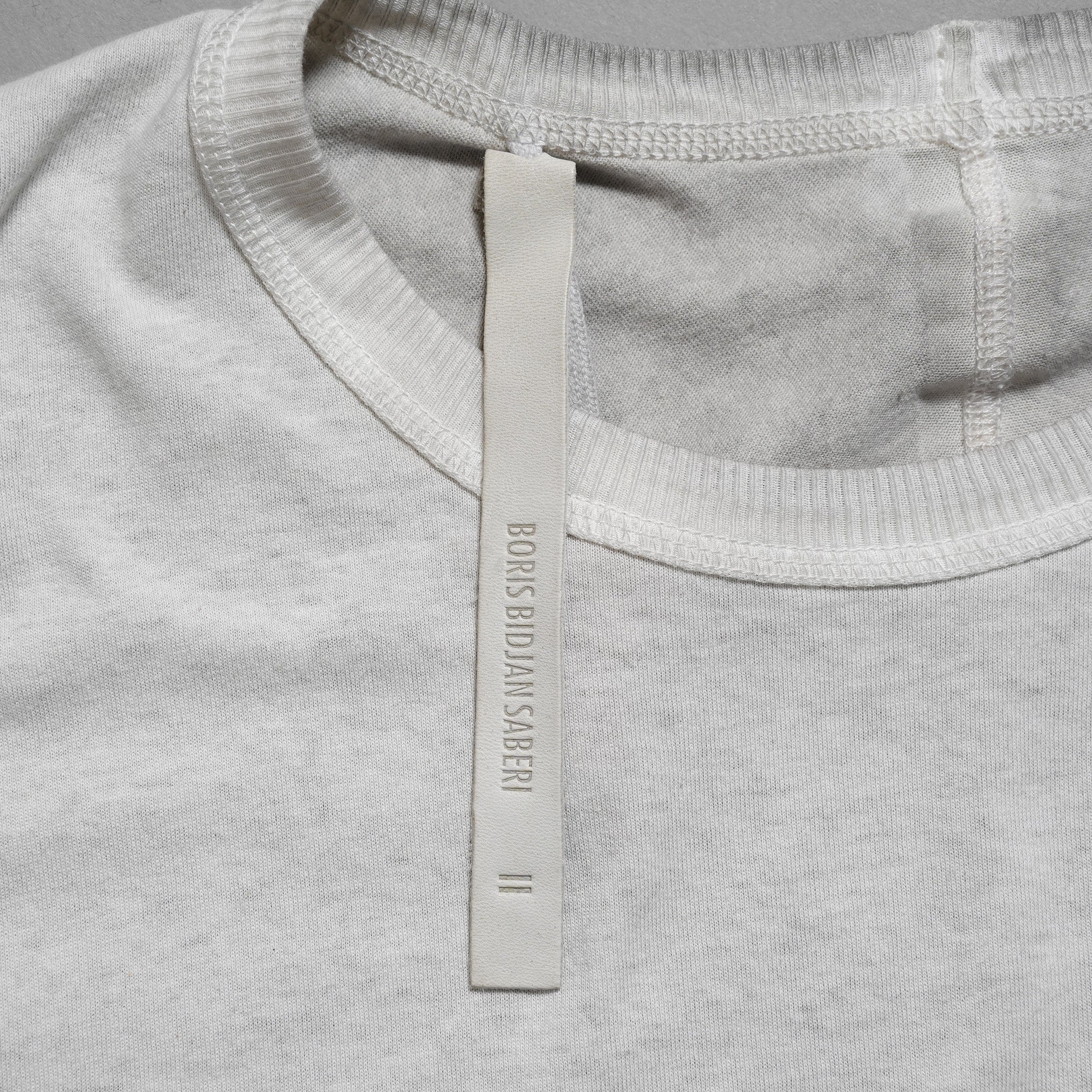 BORIS BIDJAN SABERI ボリス ビジャン サベリ / 23SS 美品 One Piece T-Shirt / 半袖Tシャツ / TS ONE PIECE-F035 / size XS ( FADED LIGHT GRAY)
