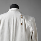 BORIS BIDJAN SABERI ボリスビジャンサベリ / 美品 24AW F1401M SUIT2 / RESIN DYED JACKET ジャケット / (LIGHT GRAY)