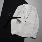 BORIS BIDJAN SABERI ボリスビジャンサベリ / 美品 24AW F1401M SUIT2 / RESIN DYED JACKET ジャケット / (LIGHT GRAY)