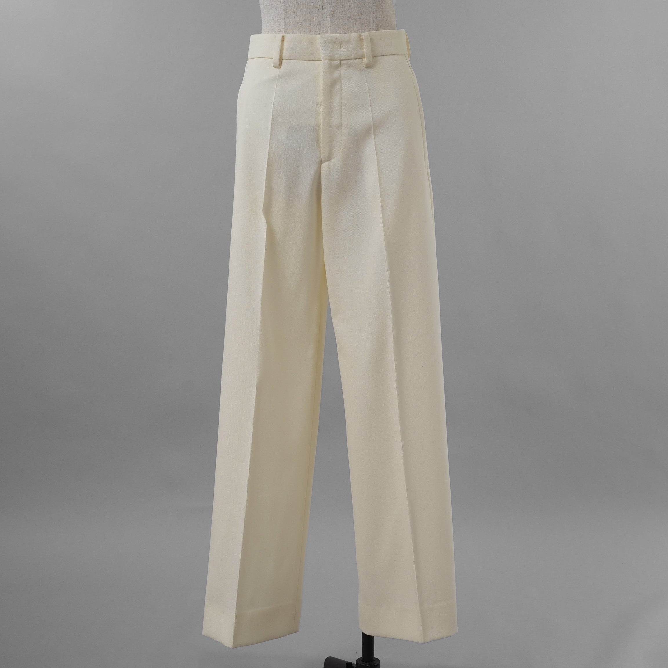KANAKO SAKAI カナコ サカイ / 美品 24SS Wool Wide Trousers トラウザー スラックス パンツ / KS2401063 / size 36 (IVORYWHITE) レディース 352024-izm