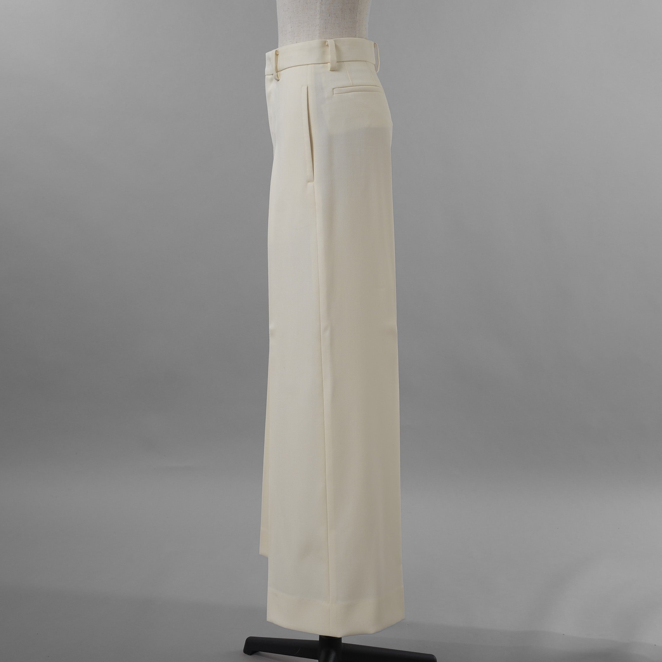 KANAKO SAKAI カナコ サカイ / 美品 24SS Wool Wide Trousers トラウザー スラックス パンツ / KS2401063 / size 36 (IVORYWHITE) レディース 352024-izm