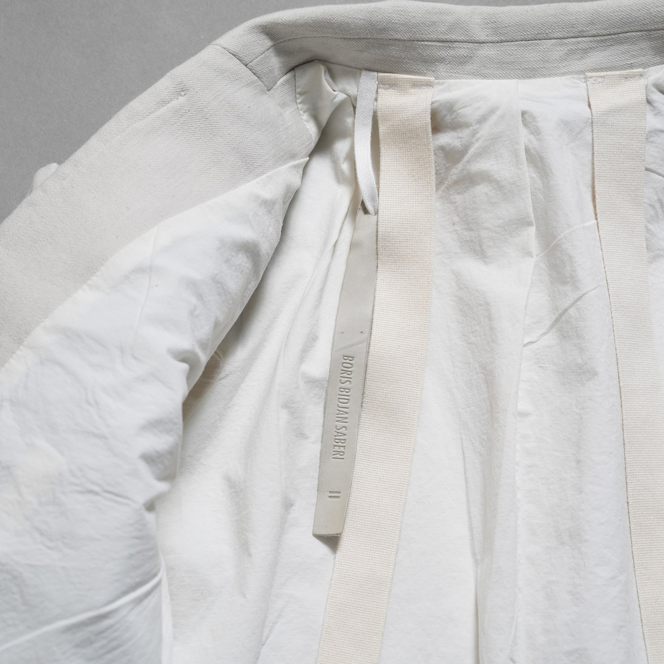 BORIS BIDJAN SABERI ボリスビジャンサベリ / 美品 24AW F1401M SUIT2 / RESIN DYED JACKET ジャケット / (LIGHT GRAY)