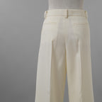 KANAKO SAKAI カナコ サカイ / 美品 24SS Wool Wide Trousers トラウザー スラックス パンツ / KS2401063 / size 36 (IVORYWHITE) レディース 352024-izm