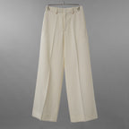 KANAKO SAKAI カナコ サカイ / 美品 24SS Wool Wide Trousers トラウザー スラックス パンツ / KS2401063 / size 36 (IVORYWHITE) レディース 352024-izm