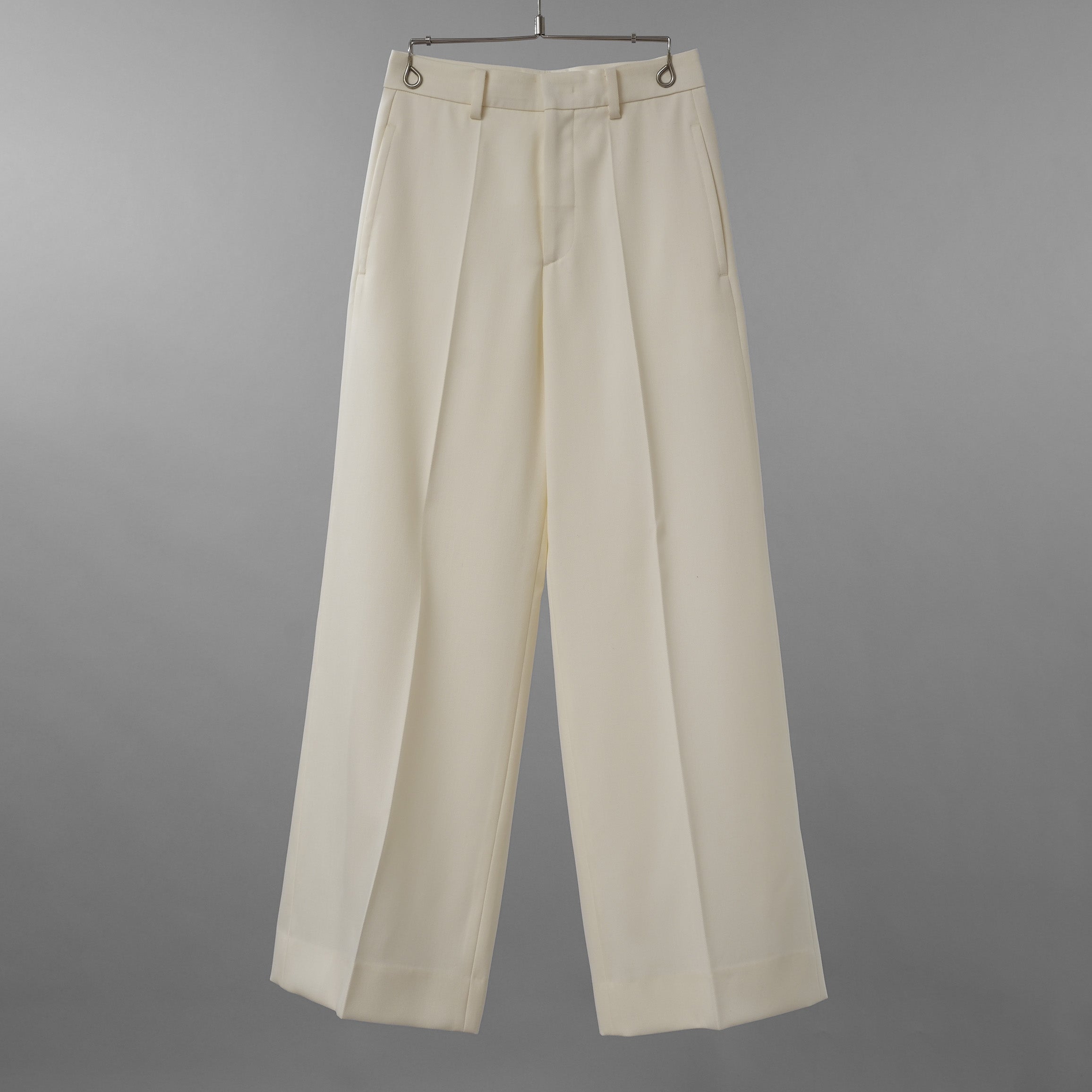 KANAKO SAKAI カナコ サカイ / 美品 24SS Wool Wide Trousers トラウザー スラックス パンツ / KS2401063 / size 36 (IVORYWHITE) レディース 352024-izm