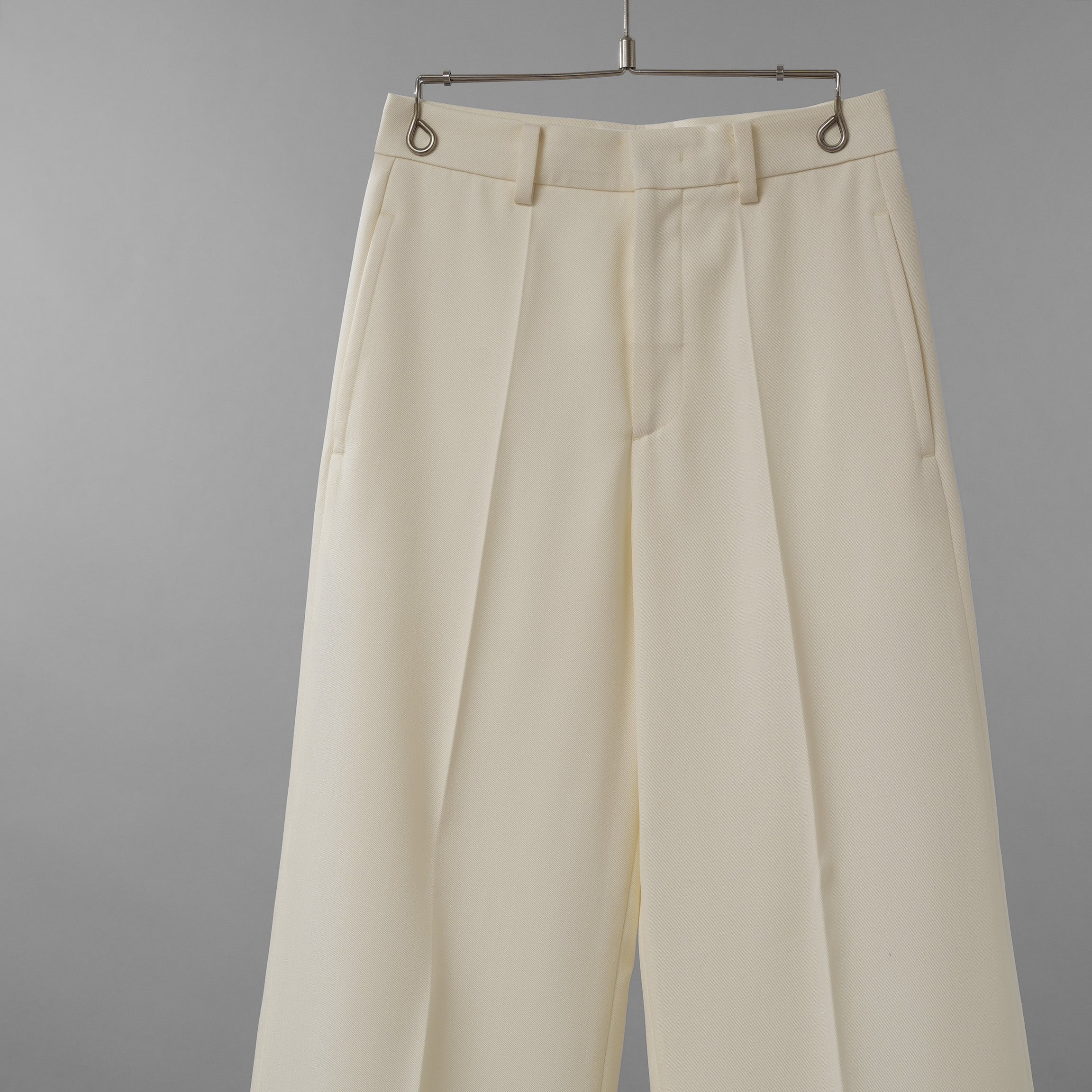 KANAKO SAKAI カナコ サカイ / 美品 24SS Wool Wide Trousers トラウザー スラックス パンツ / KS2401063 / size 36 (IVORYWHITE) レディース 352024-izm