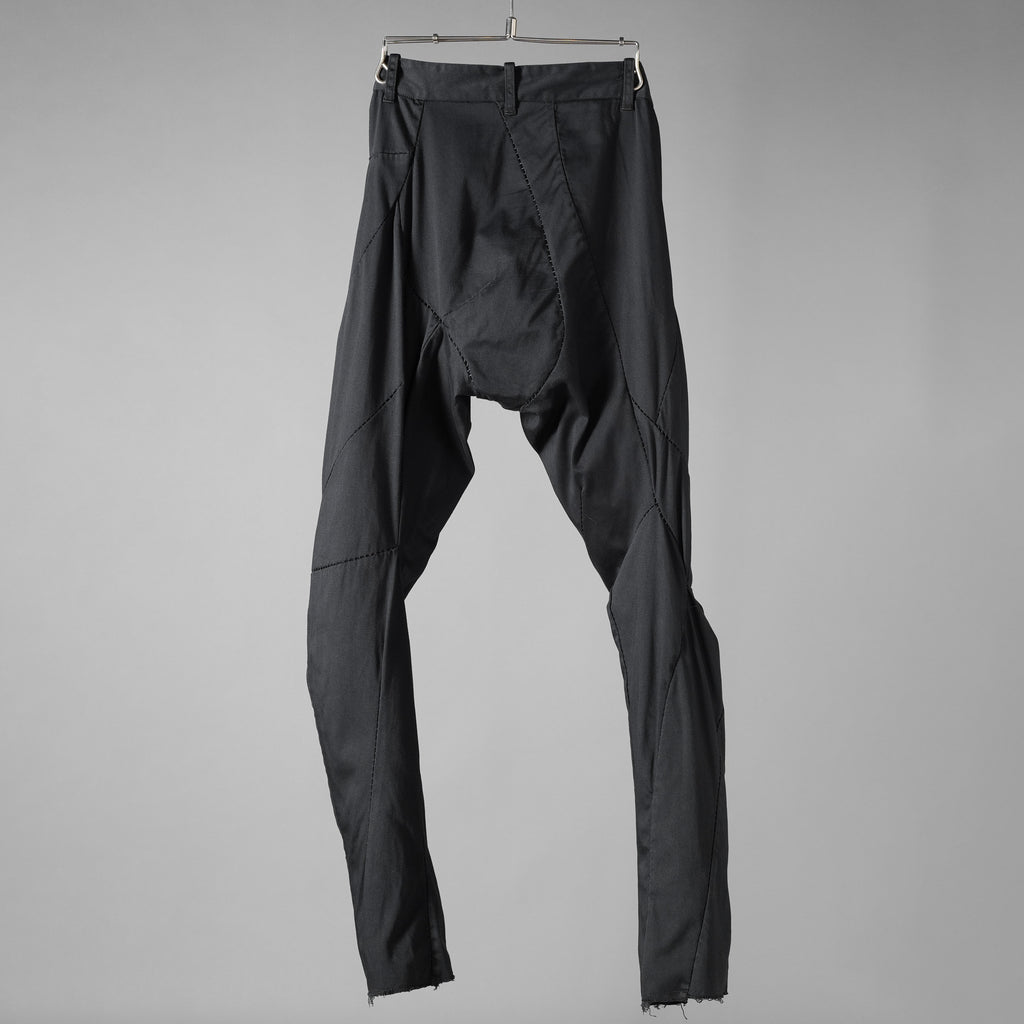 LEON EMANUEL BLANCK レオン エマニュエル ブランク / Distortion Fitted Long Pants. パンツ / DIS-M-FLP-01. / size 46 (BLACK)