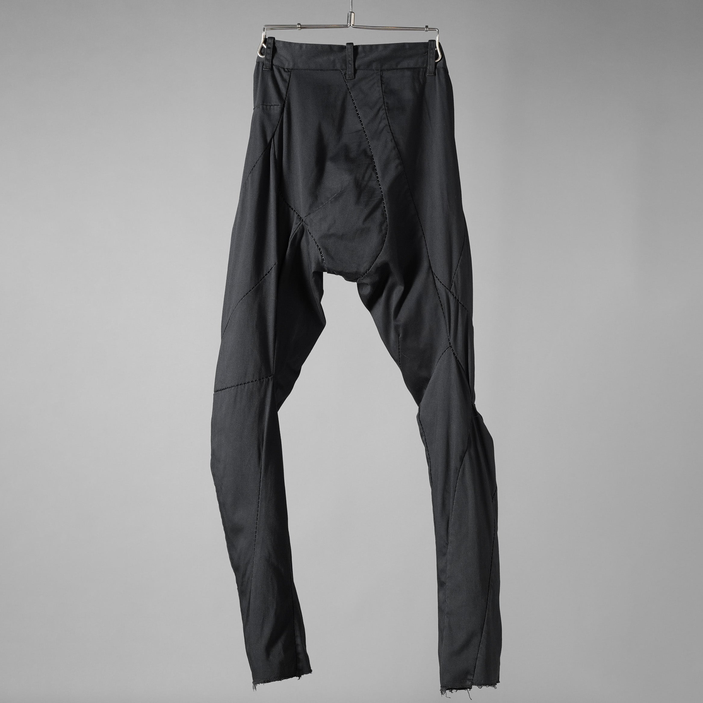 LEON EMANUEL BLANCK レオン エマニュエル ブランク / Distortion Fitted Long Pants. パンツ / DIS-M-FLP-01. / size 46 (BLACK)