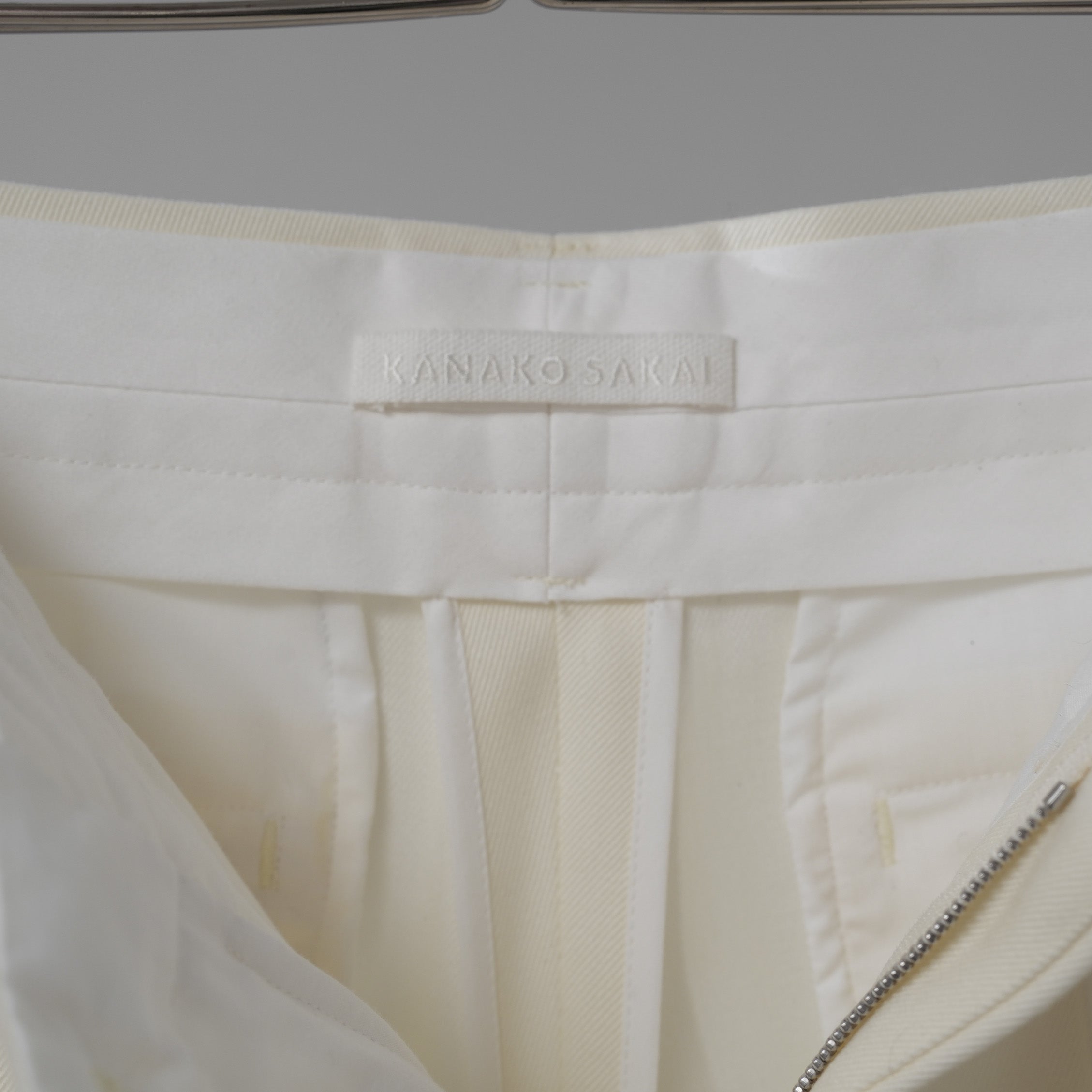 KANAKO SAKAI カナコ サカイ / 美品 24SS Wool Wide Trousers トラウザー スラックス パンツ / KS2401063 / size 36 (IVORYWHITE) レディース 352024-izm