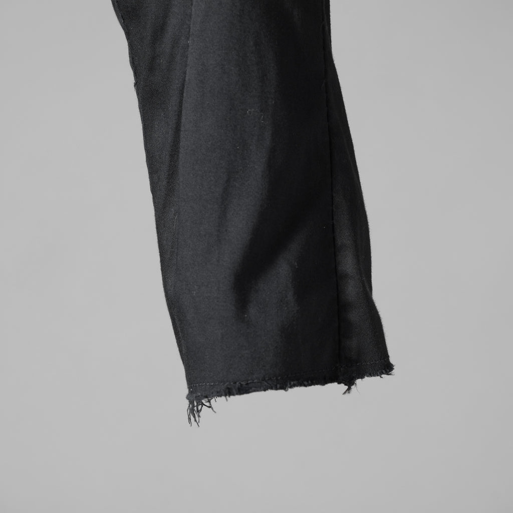 LEON EMANUEL BLANCK レオン エマニュエル ブランク / Distortion Fitted Long Pants. パンツ / DIS-M-FLP-01. / size 46 (BLACK)
