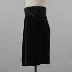 FENDI フェンディ / 美品 21AW シルク ベルベット ショートパンツ / FR6353 AJ08 / size 40 (BLACK) レディース 352023-izm