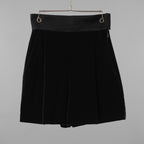 FENDI フェンディ / 美品 21AW シルク ベルベット ショートパンツ / FR6353 AJ08 / size 40 (BLACK) レディース 352023-izm