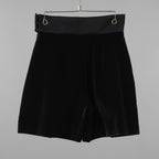 FENDI フェンディ / 美品 21AW シルク ベルベット ショートパンツ / FR6353 AJ08 / size 40 (BLACK) レディース 352023-izm