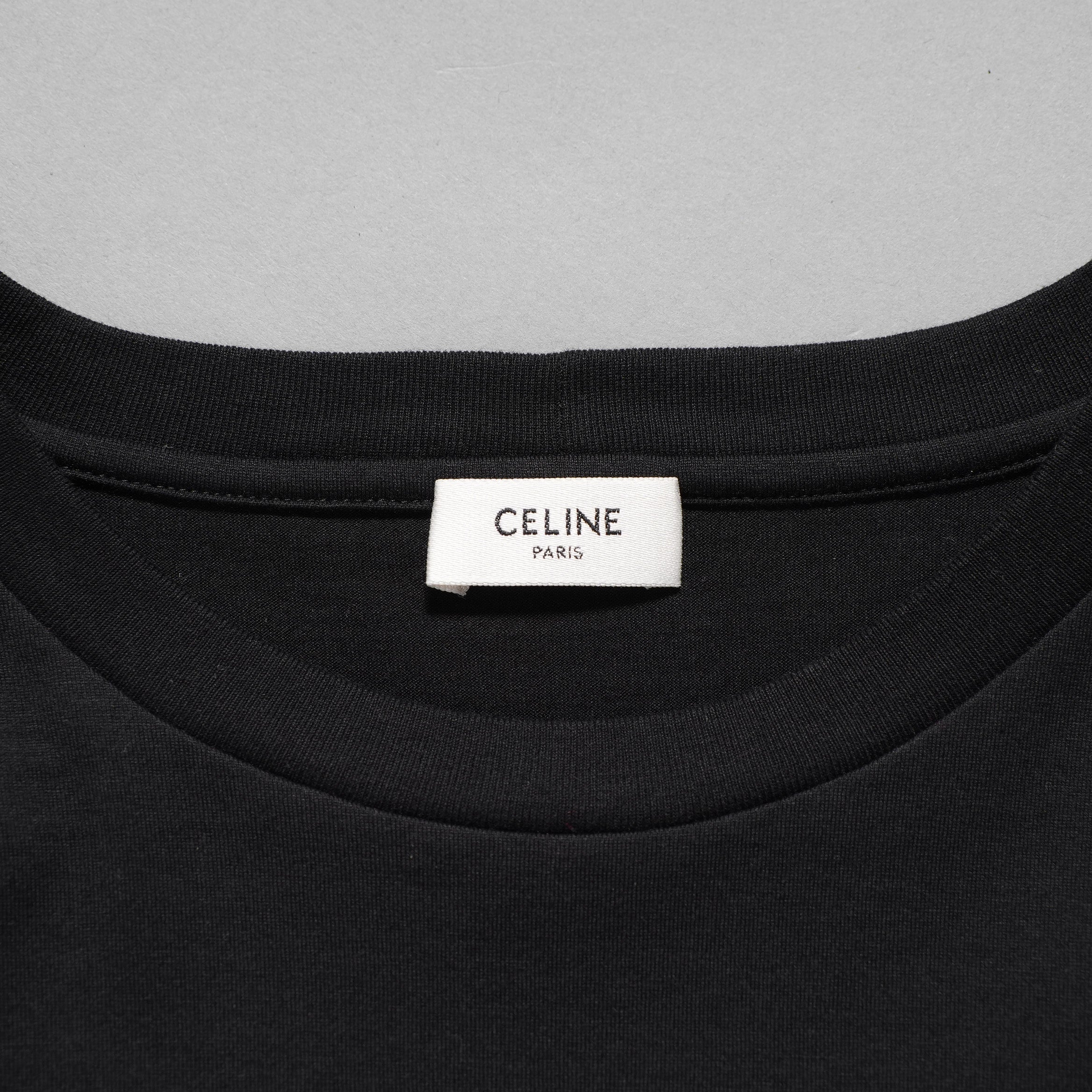CELINE セリーヌ / 22SS 美品 エディ期 トリオンフ ロゴ クロップド Tシャツ / 2X871501F / size S (BLACK) レディース