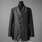 meagratia メアグラーティア / 25AW 美品 Lace jacquard JKT レース ジャガード ジャケット / 25283-01012 / size 2 (GRAY)