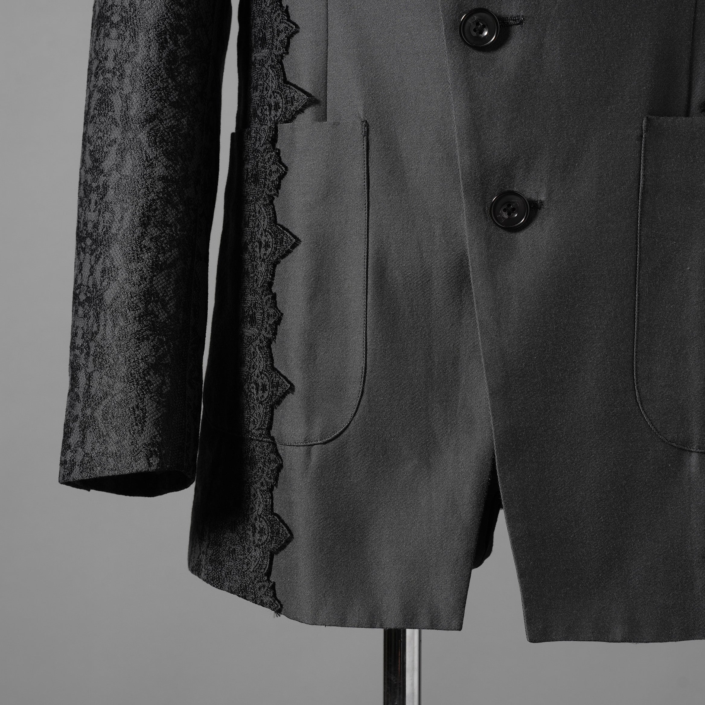 meagratia メアグラーティア / 25AW 美品 Lace jacquard JKT レース ジャガード ジャケット / 25283-01012 / size 2 (GRAY)
