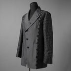 meagratia メアグラーティア / 25AW 美品 Lace jacquard JKT レース ジャガード ジャケット / 25283-01012 / size 2 (GRAY)