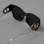 Christian Dior クリスチャンディオール / 美品 30Montaigne 30 モンテーニュ 8072K サングラス アクセサリー /  BLACK 352022-izm