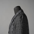 meagratia メアグラーティア / 25AW 美品 Lace jacquard JKT レース ジャガード ジャケット / 25283-01012 / size 2 (GRAY)