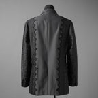 meagratia メアグラーティア / 25AW 美品 Lace jacquard JKT レース ジャガード ジャケット / 25283-01012 / size 2 (GRAY)