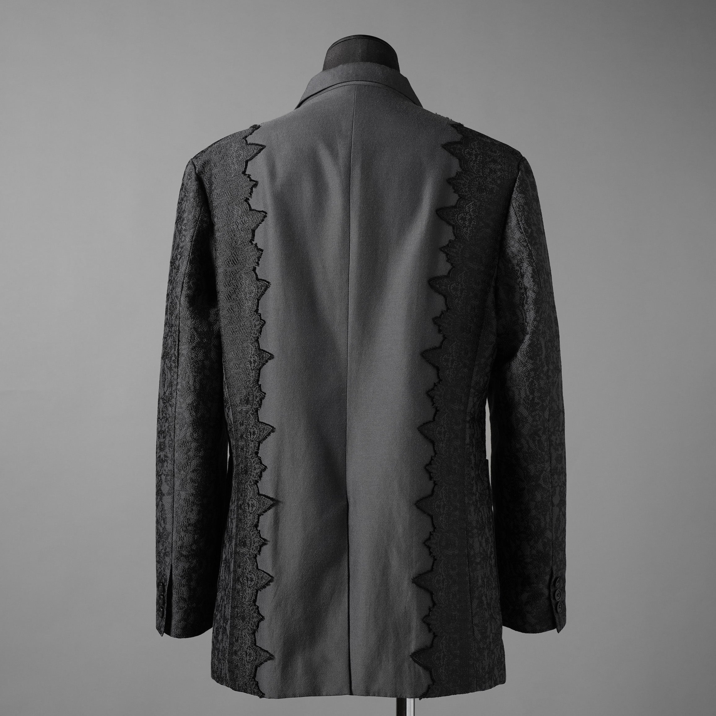 meagratia メアグラーティア / 25AW 美品 Lace jacquard JKT レース ジャガード ジャケット / 25283-01012 / size 2 (GRAY)