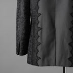 meagratia メアグラーティア / 25AW 美品 Lace jacquard JKT レース ジャガード ジャケット / 25283-01012 / size 2 (GRAY)