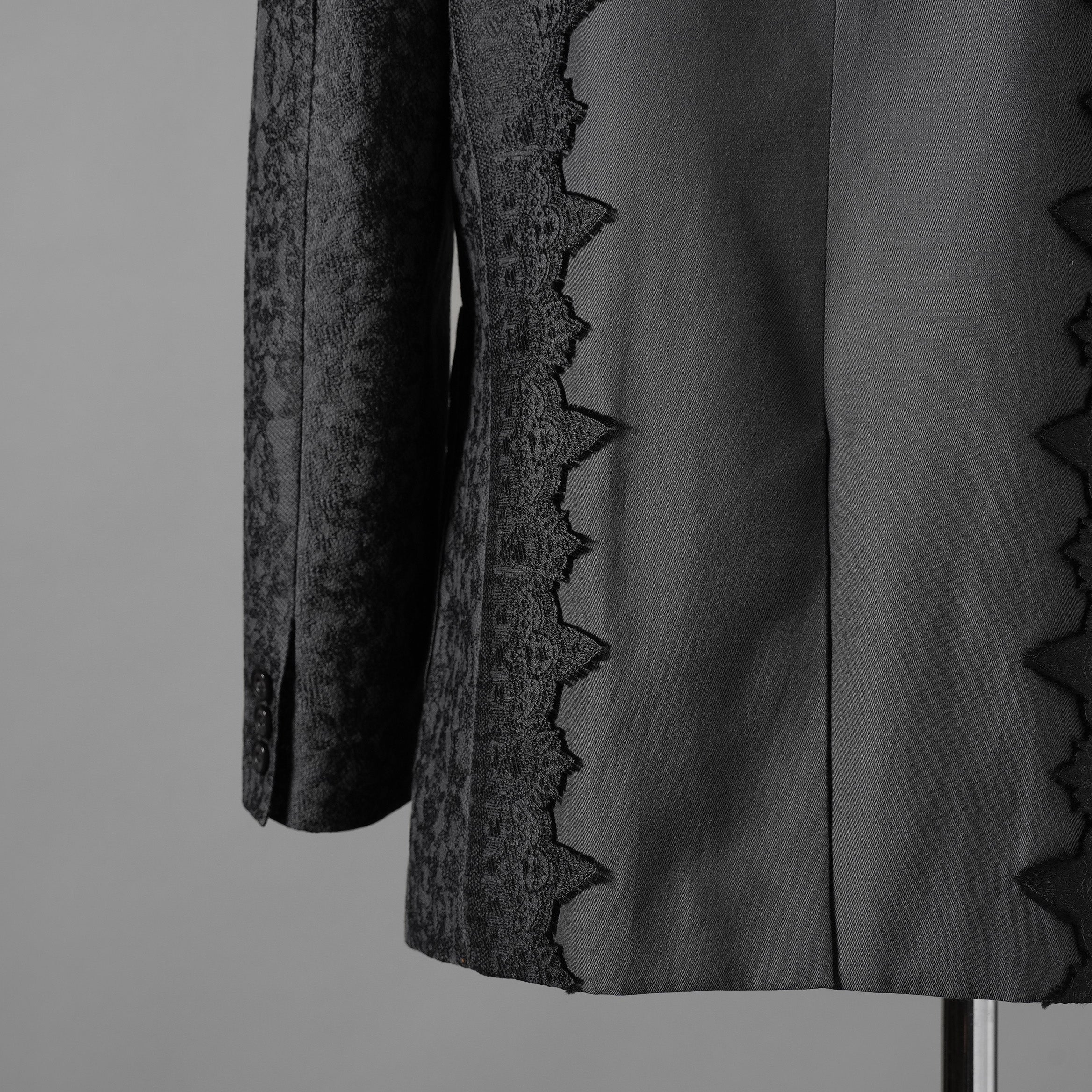 meagratia メアグラーティア / 25AW 美品 Lace jacquard JKT レース ジャガード ジャケット / 25283-01012 / size 2 (GRAY)