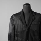 DIESEL ディーゼル / 24SS 美品 J-REG シースルージャケット / A13877-0LKAK-9XXA / size 46 (BLACK)