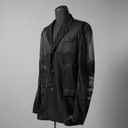 DIESEL ディーゼル / 24SS 美品 J-REG シースルージャケット / A13877-0LKAK-9XXA / size 46 (BLACK)