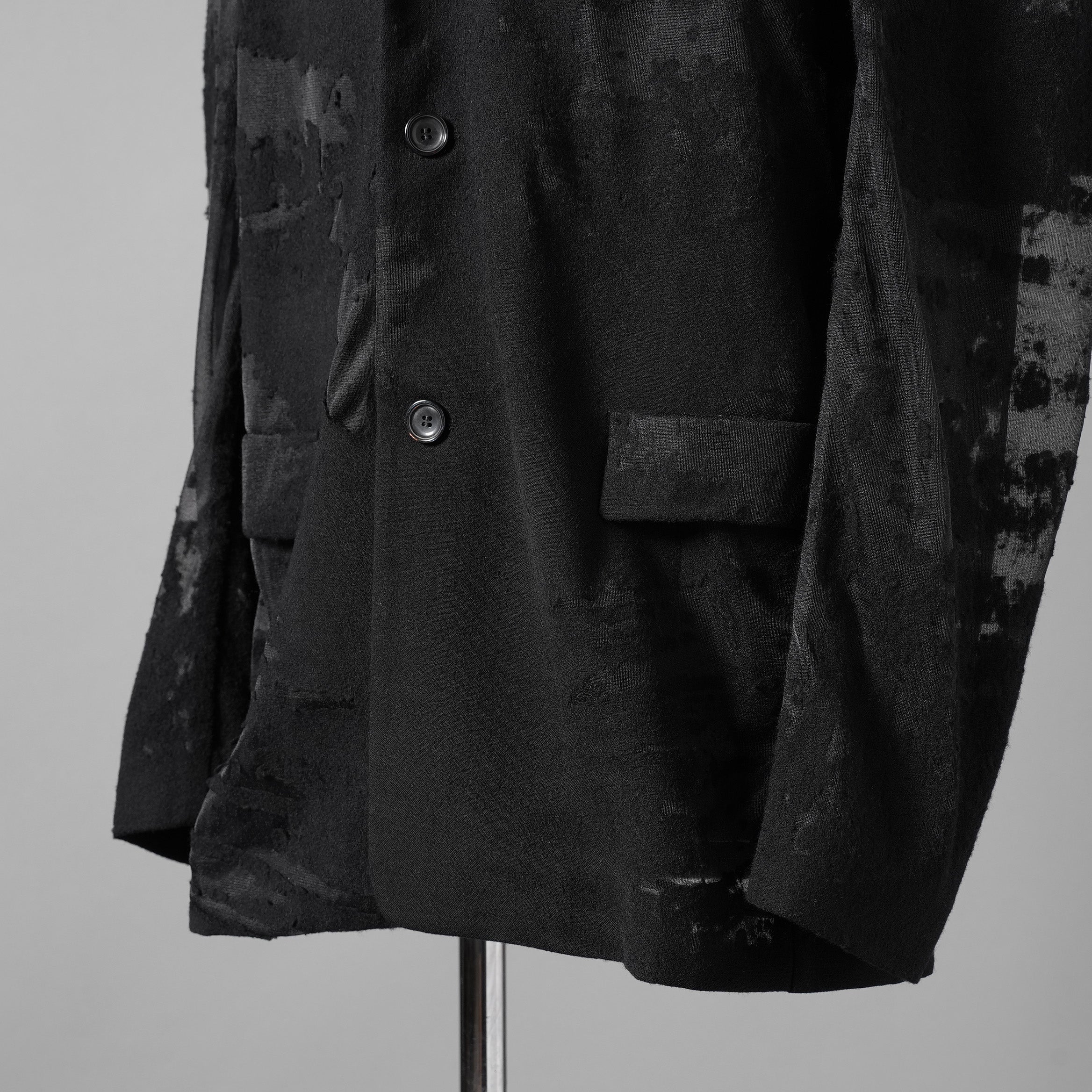 DIESEL ディーゼル / 24SS 美品 J-REG シースルージャケット / A13877-0LKAK-9XXA / size 46 (BLACK)