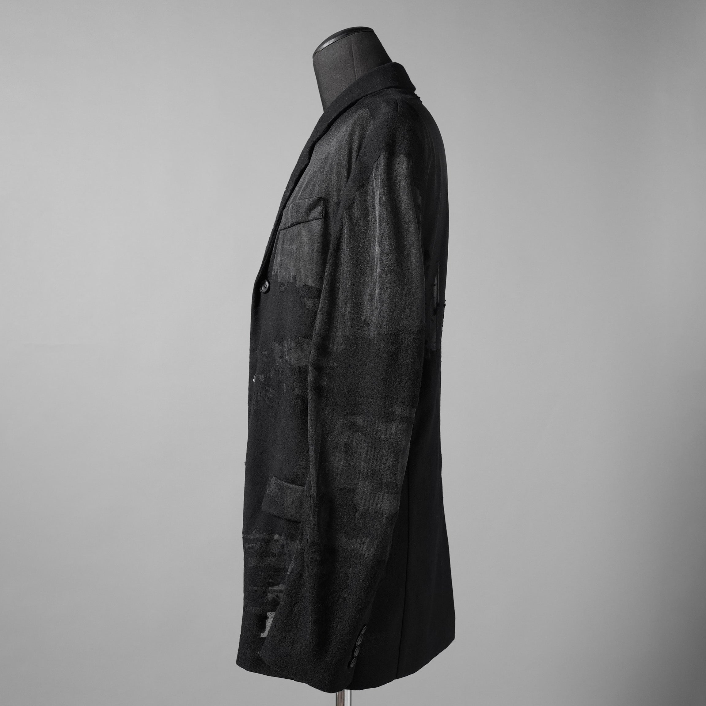 DIESEL ディーゼル / 24SS 美品 J-REG シースルージャケット / A13877-0LKAK-9XXA / size 46 (BLACK)