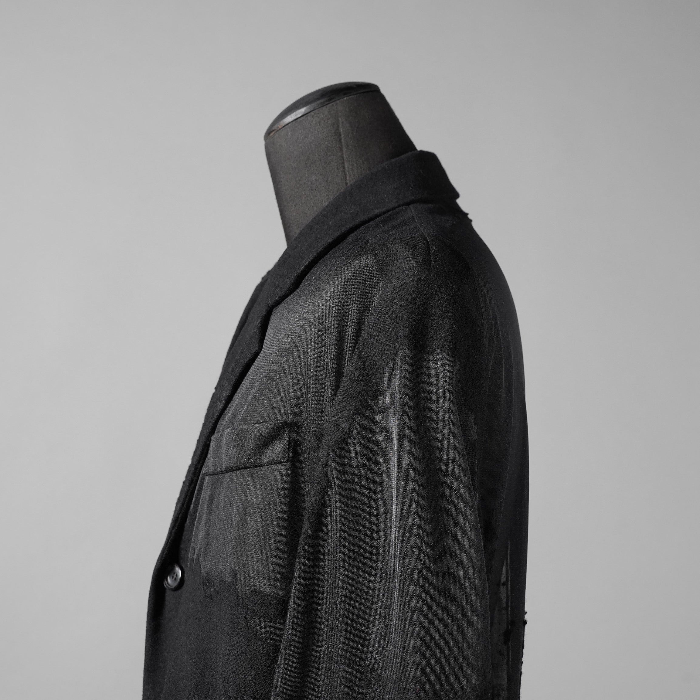 DIESEL ディーゼル / 24SS 美品 J-REG シースルージャケット / A13877-0LKAK-9XXA / size 46 (BLACK)