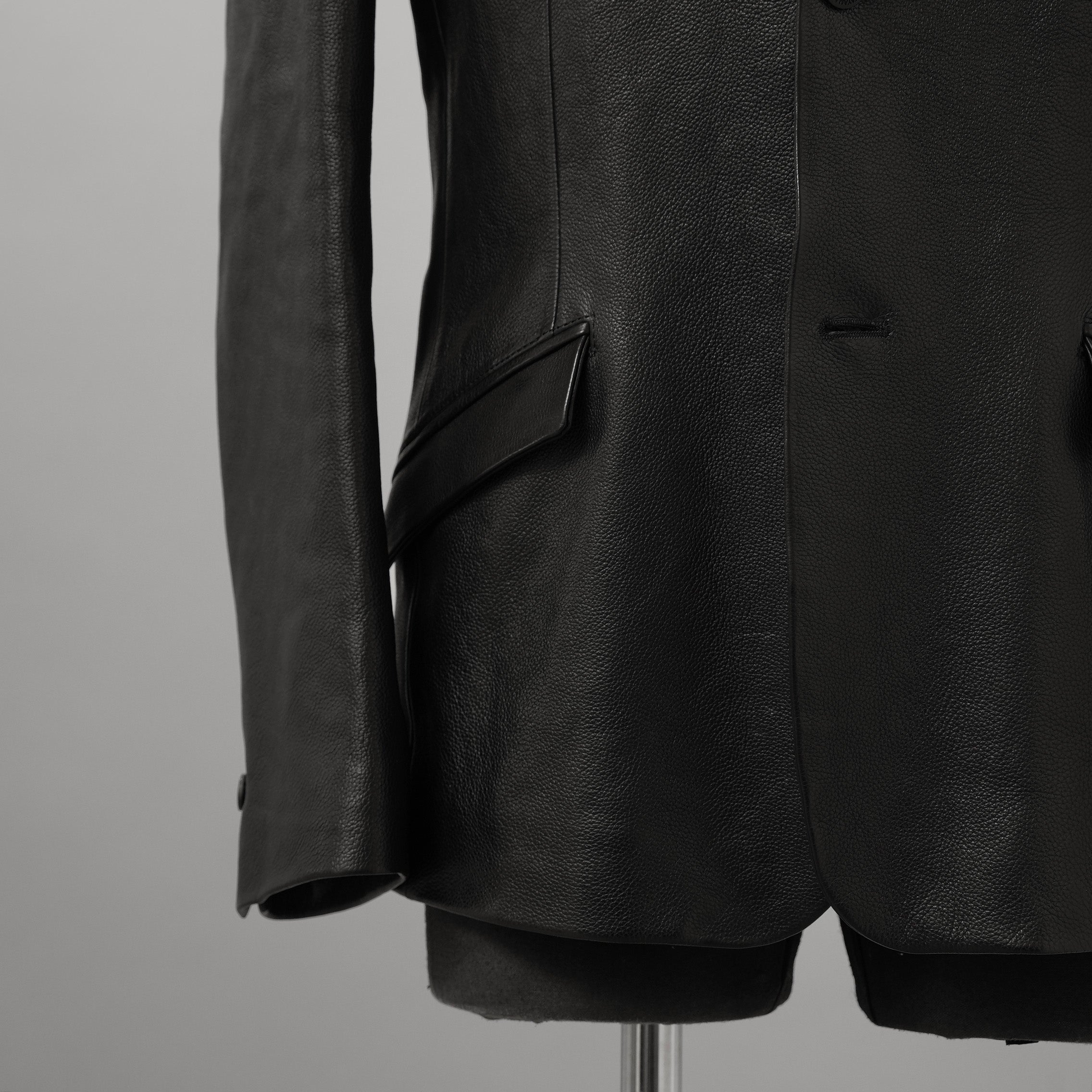 新品 ISAMU KATAYAMA BACKLASH イサムカタヤマ バックラッシュ / 23AW MARYAMイタリーキップ シュリンク / レザー テーラード ジャケット / 2010-03 / size M 123009-alm
