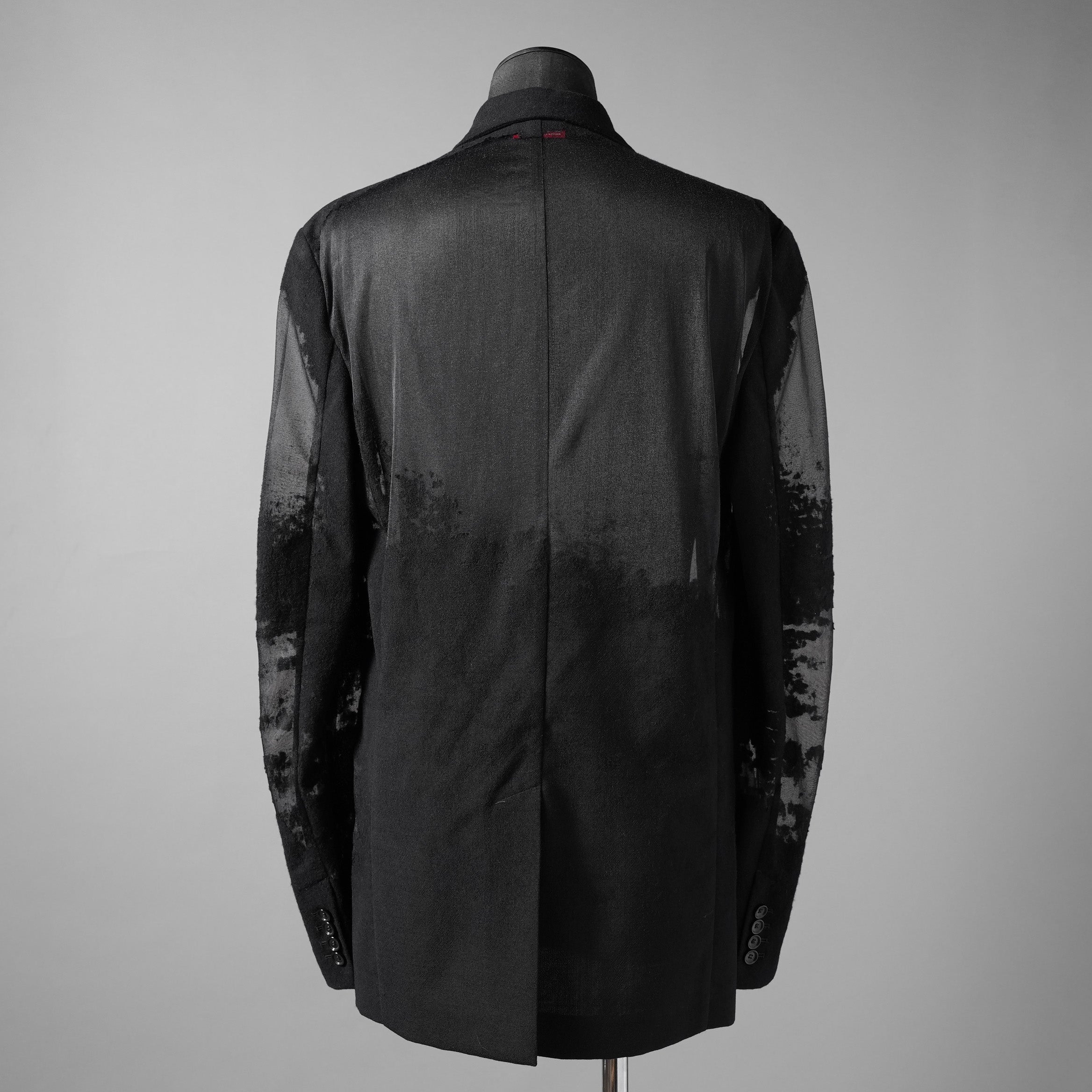 DIESEL ディーゼル / 24SS 美品 J-REG シースルージャケット / A13877-0LKAK-9XXA / size 46 (BLACK)