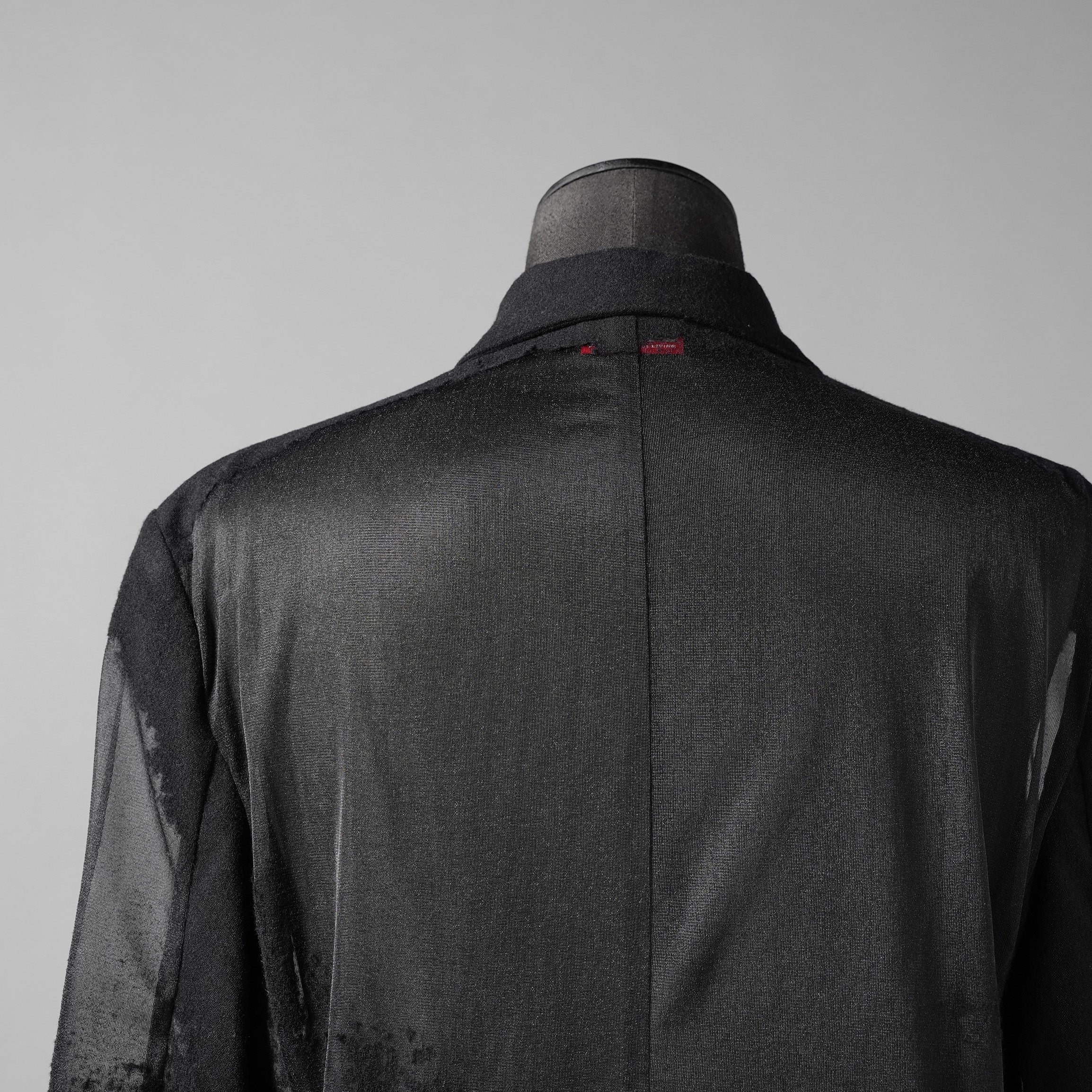 DIESEL ディーゼル / 24SS 美品 J-REG シースルージャケット / A13877-0LKAK-9XXA / size 46 (BLACK)