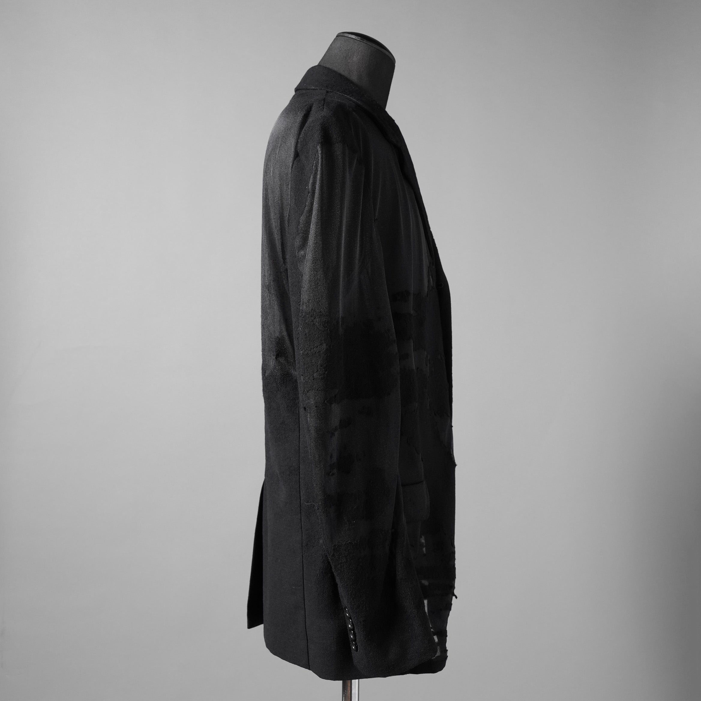 DIESEL ディーゼル / 24SS 美品 J-REG シースルージャケット / A13877-0LKAK-9XXA / size 46 (BLACK)