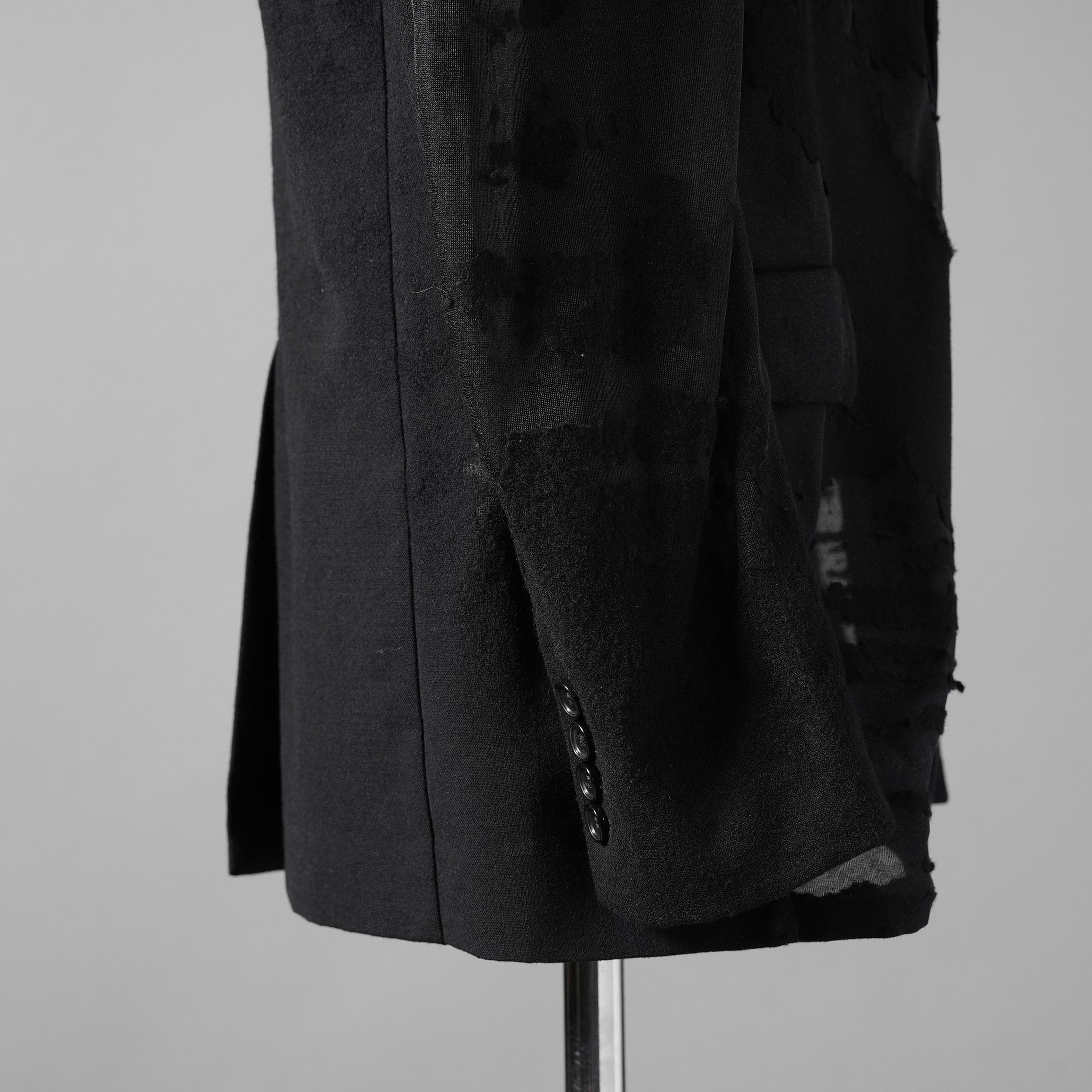 DIESEL ディーゼル / 24SS 美品 J-REG シースルージャケット / A13877-0LKAK-9XXA / size 46 (BLACK)