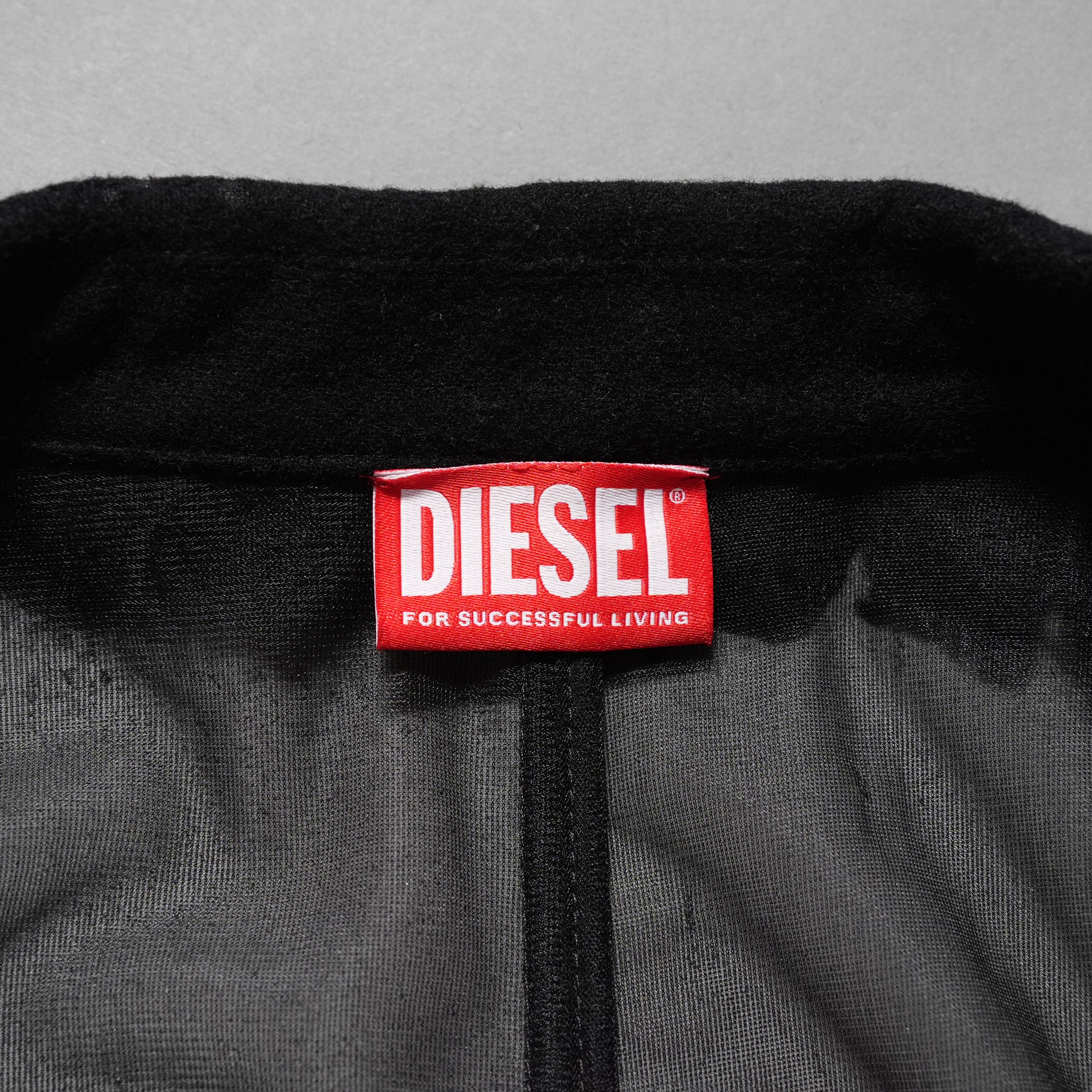 DIESEL ディーゼル / 24SS 美品 J-REG シースルージャケット / A13877-0LKAK-9XXA / size 46 (BLACK)