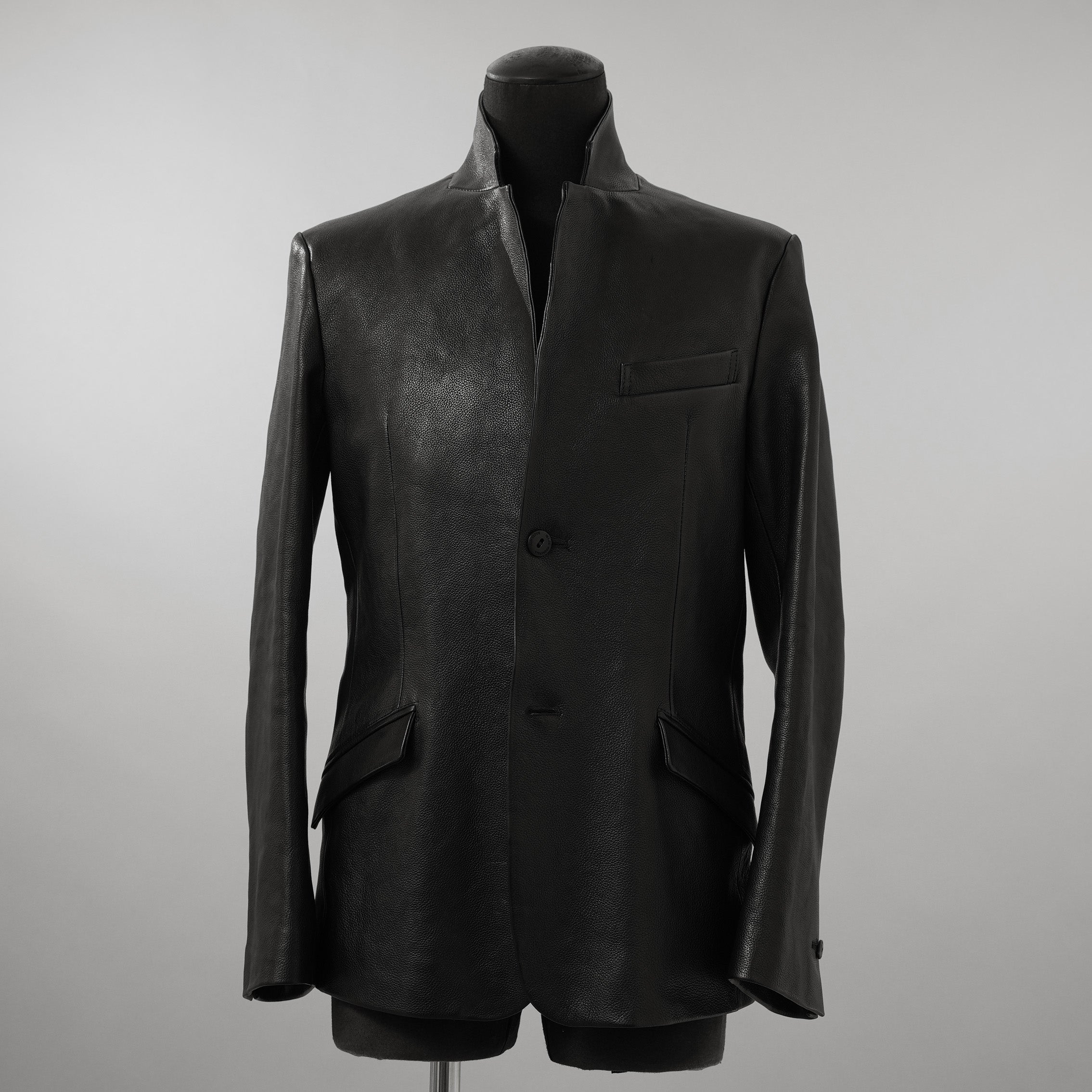 新品 ISAMU KATAYAMA BACKLASH イサムカタヤマ バックラッシュ / 23AW MARYAMイタリーキップ シュリンク / レザー テーラード ジャケット / 2010-03 / size M