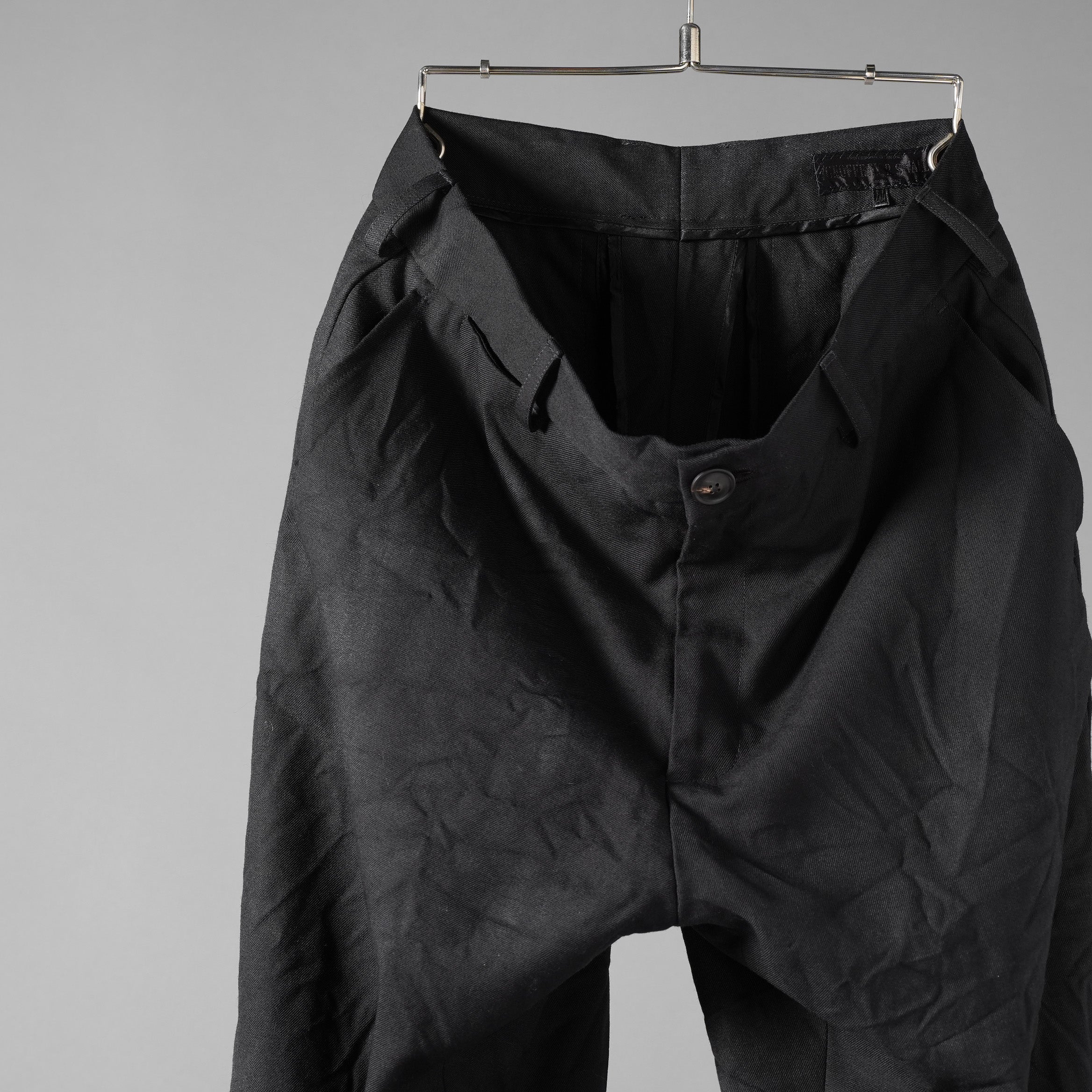 新品 Geoffrey B. Small ジェフリー B.スモール / 25SS Marzotto Vintage series 6420 virgin wool "Saglia Classica will cloth suiting Trouser" / HUP18 Special / パンツ / size 44 (BLACK)