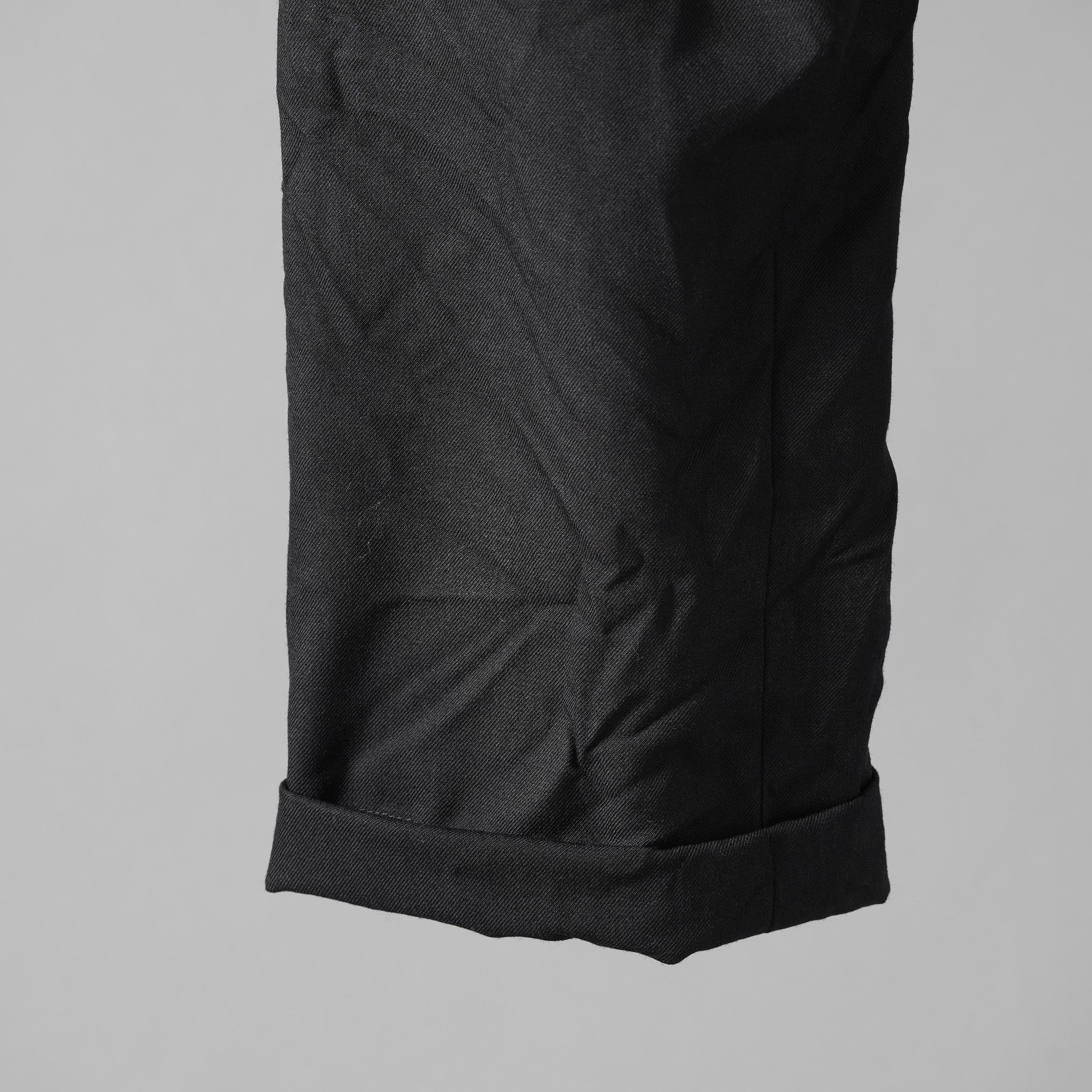 新品 Geoffrey B. Small ジェフリー B.スモール / 25SS Marzotto Vintage series 6420 virgin wool "Saglia Classica will cloth suiting Trouser" / HUP18 Special / パンツ / size 44 (BLACK)