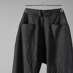 新品 Geoffrey B. Small ジェフリー B.スモール / 25SS Marzotto Vintage series 6420 virgin wool "Saglia Classica will cloth suiting Trouser" / HUP18 Special / パンツ / size 44 (BLACK)