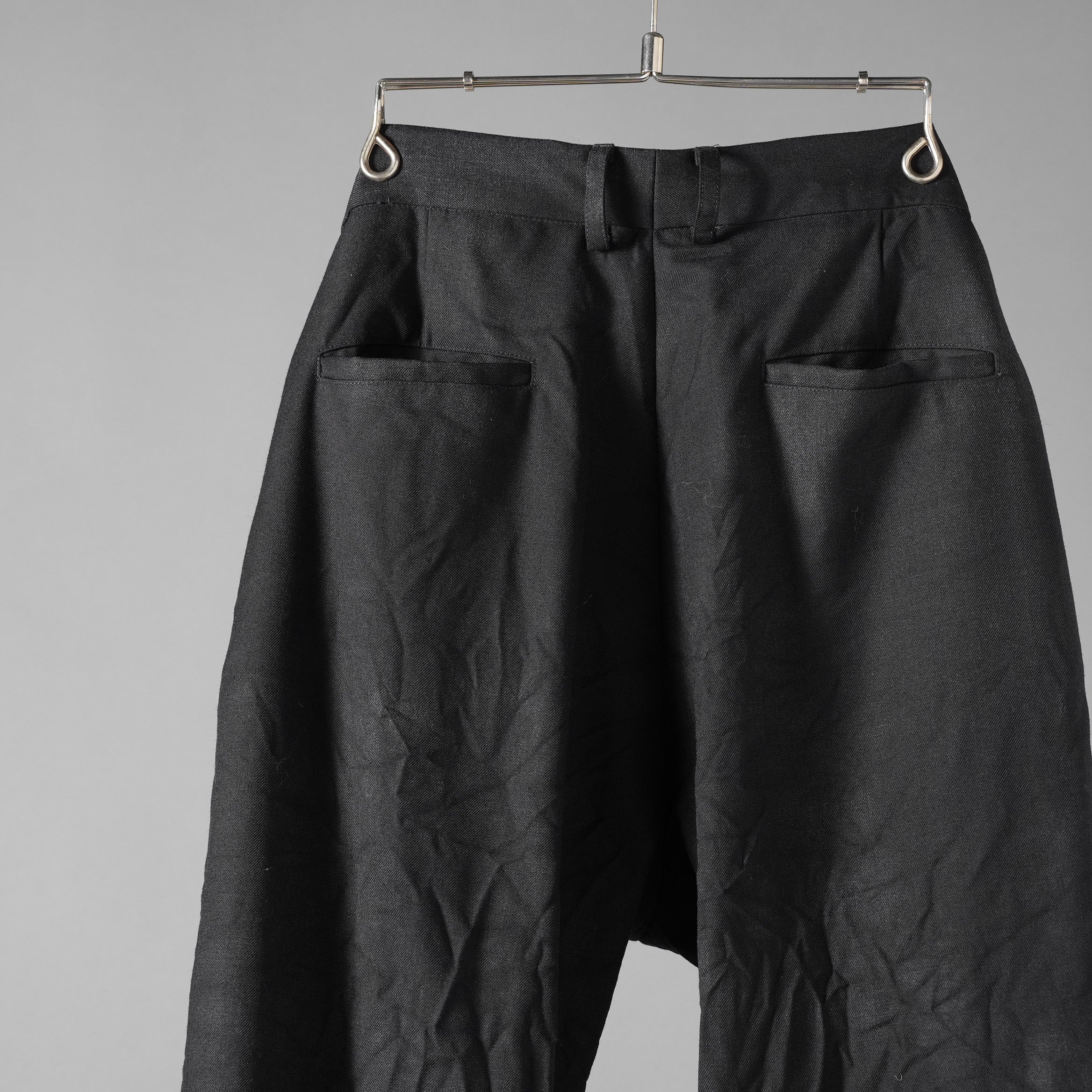 新品 Geoffrey B. Small ジェフリー B.スモール / 25SS Marzotto Vintage series 6420 virgin wool "Saglia Classica will cloth suiting Trouser" / HUP18 Special / パンツ / size 44 (BLACK)